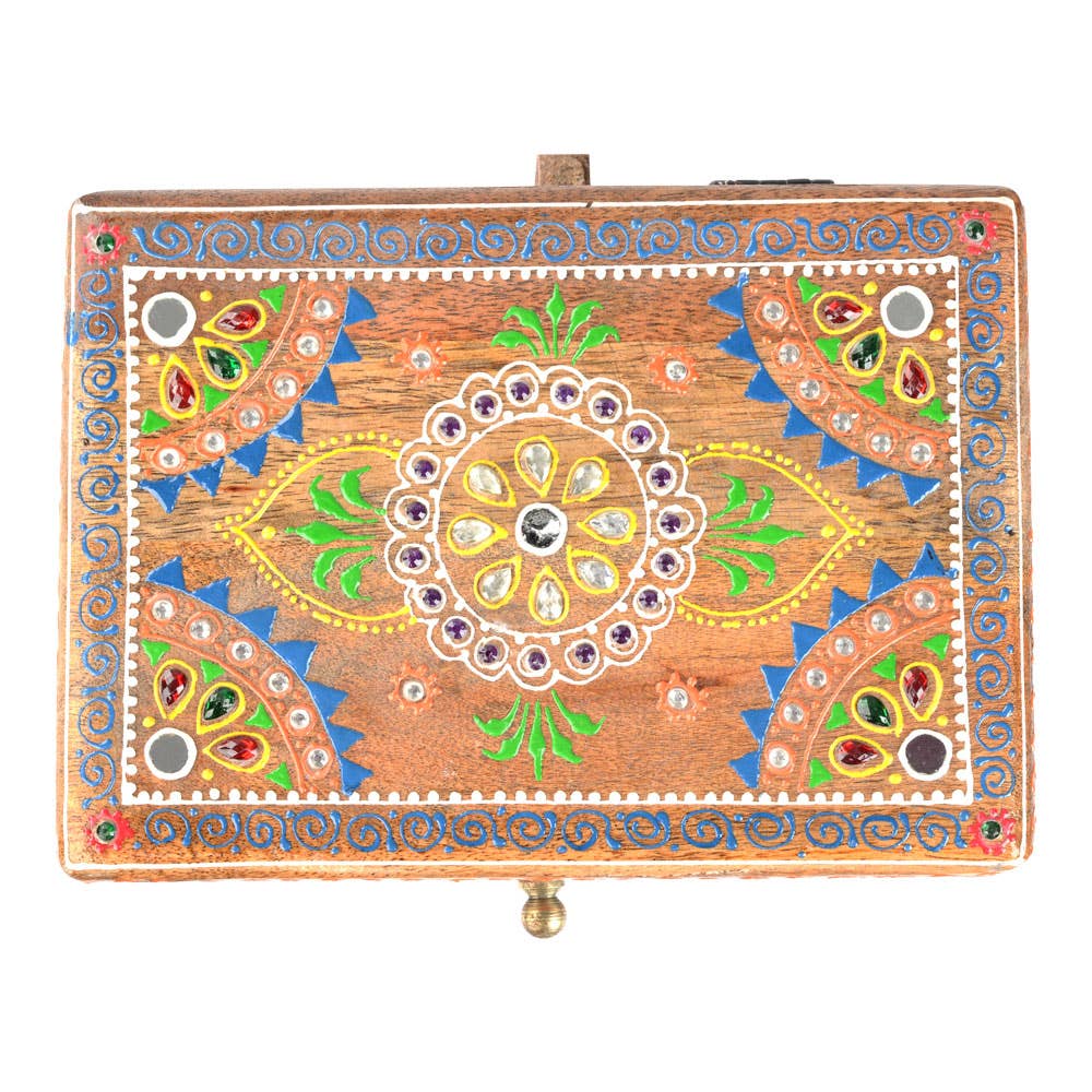 Hand Painted Wooden Trinket Box
