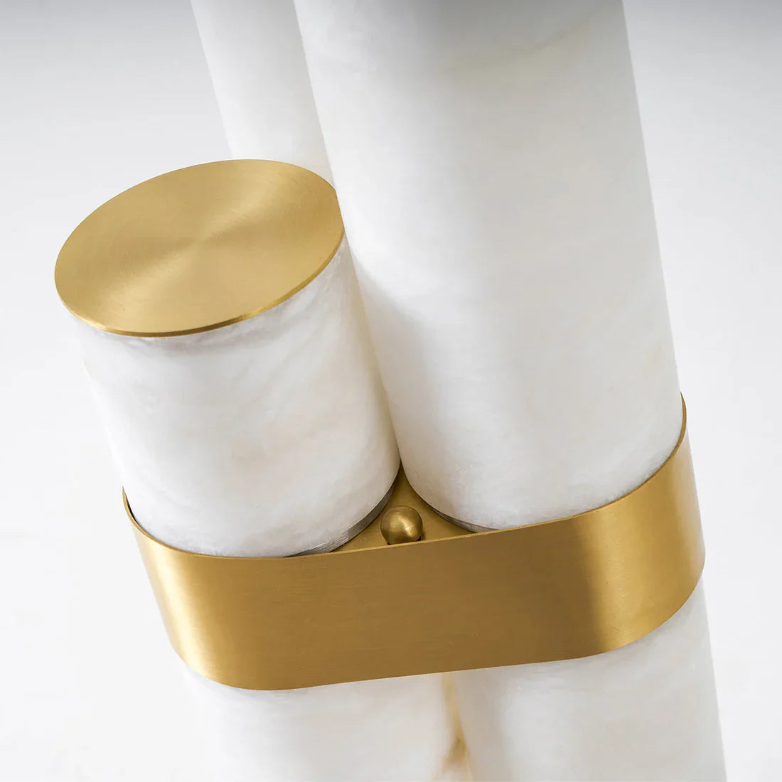 Alabaster Tube Floor Lamp