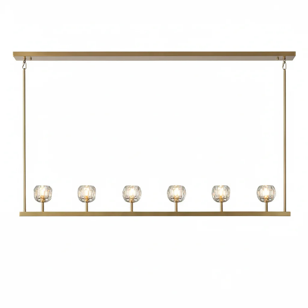 Crystal Ball Linear Chandelier