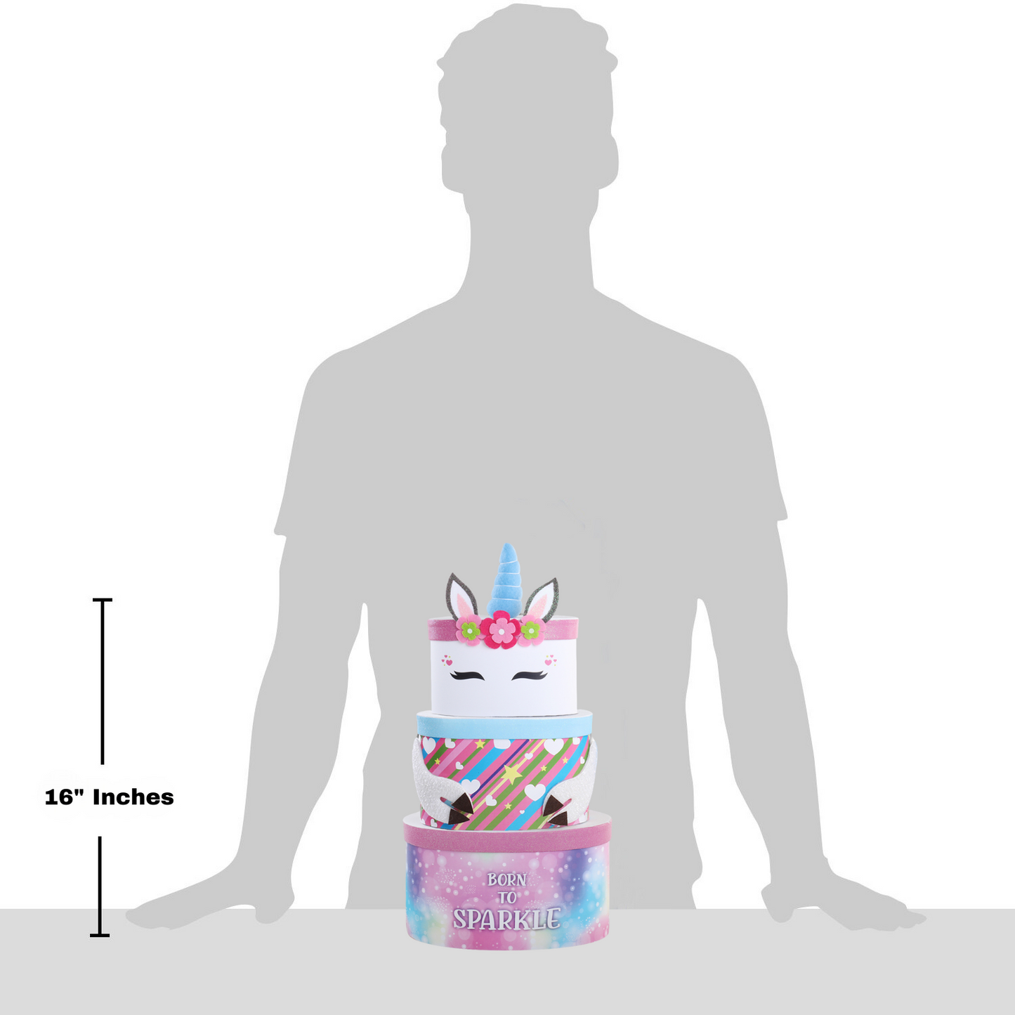 Born to Sparkle Unicorn Gift Tower
