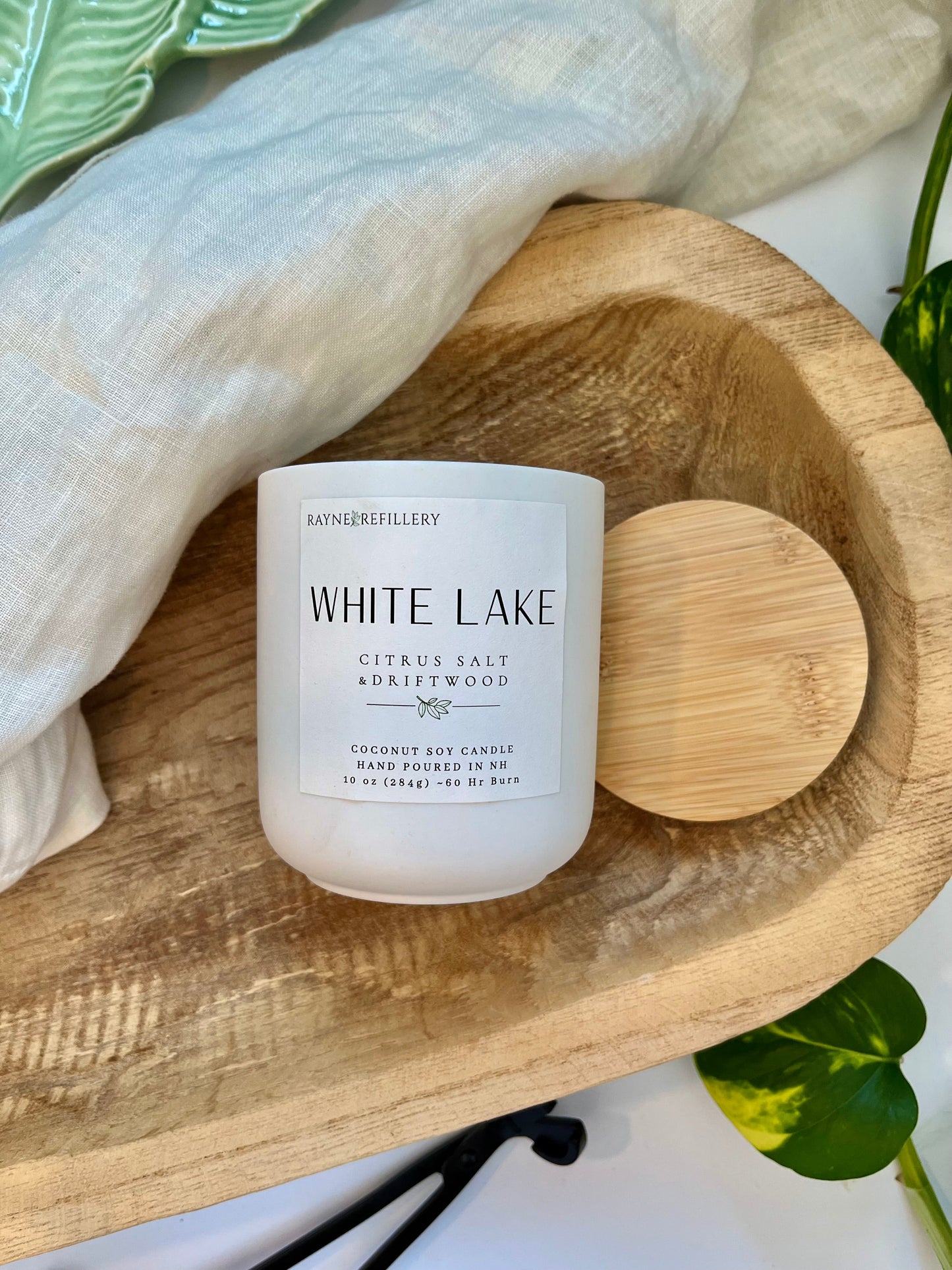 White Lake – Handmade Natural Coconut Soy Candle | New Hampshire