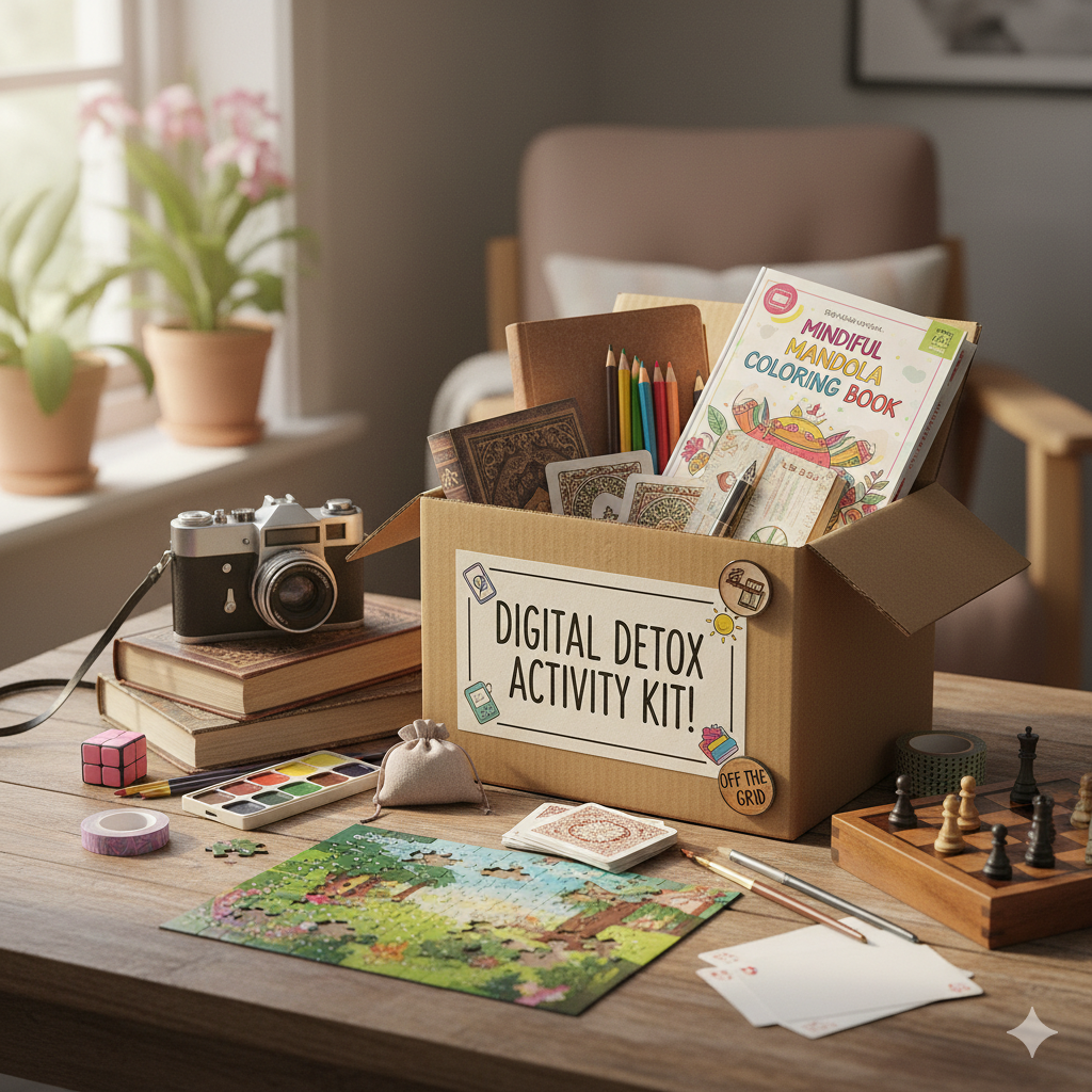 The Digital Detox Kit! 📵 The "Stop Scrolling" Whimsical Analog Activity Mystery Box!
