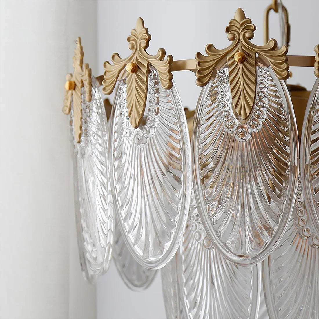 Golden Foliage Crystal Chandelier