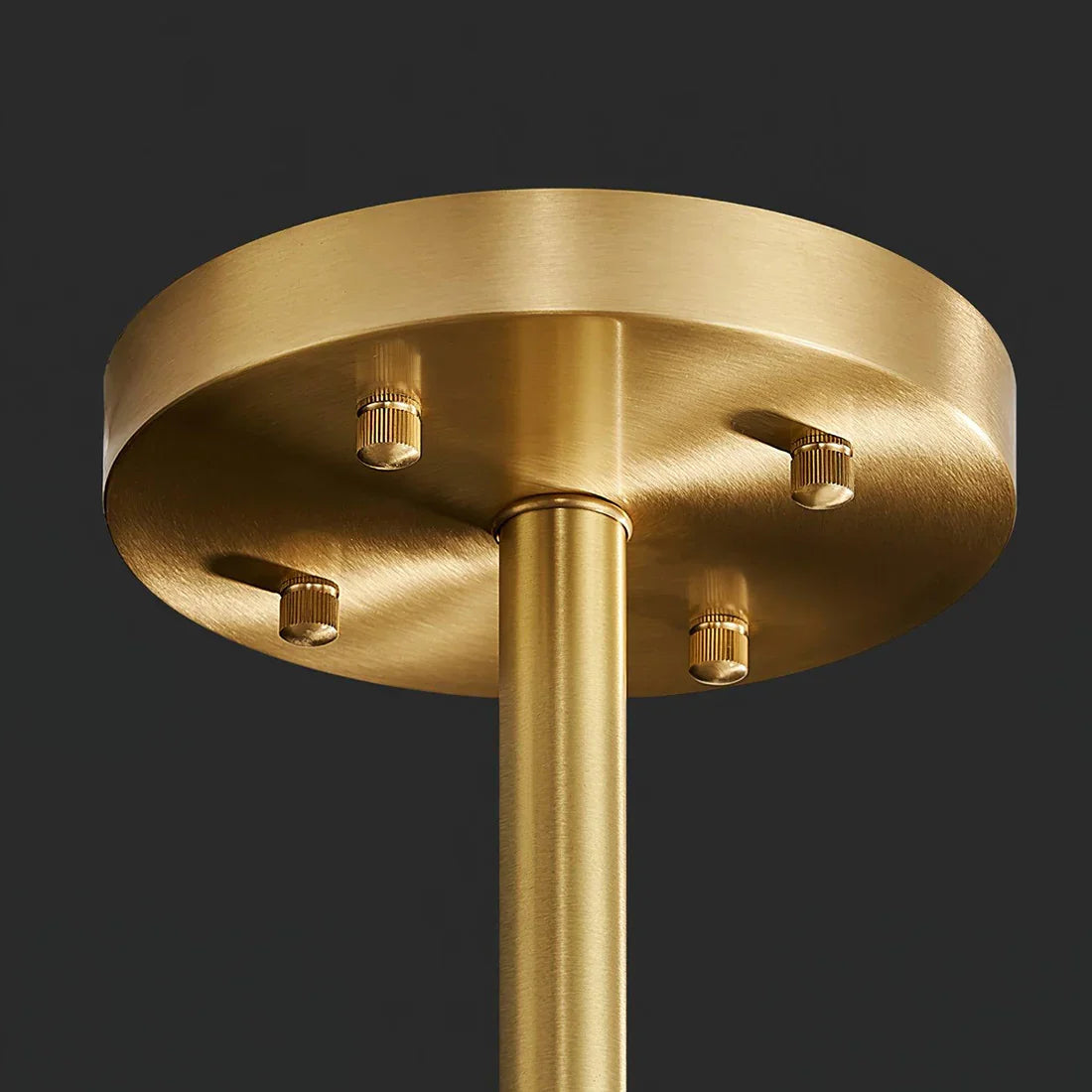 Golden Linear Glass Rod Chandelier