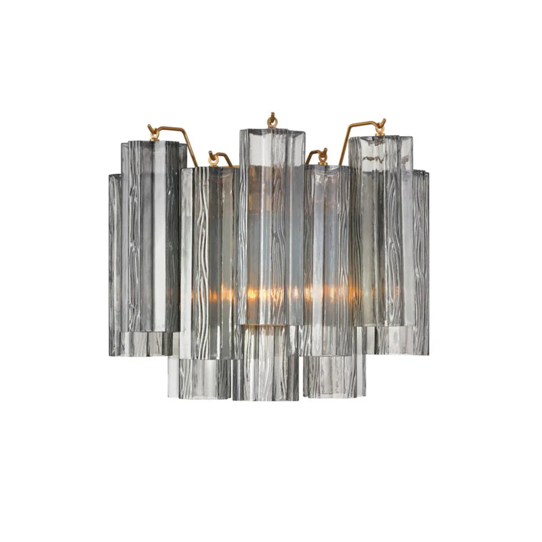 Star-shaped glass tube wall lamp