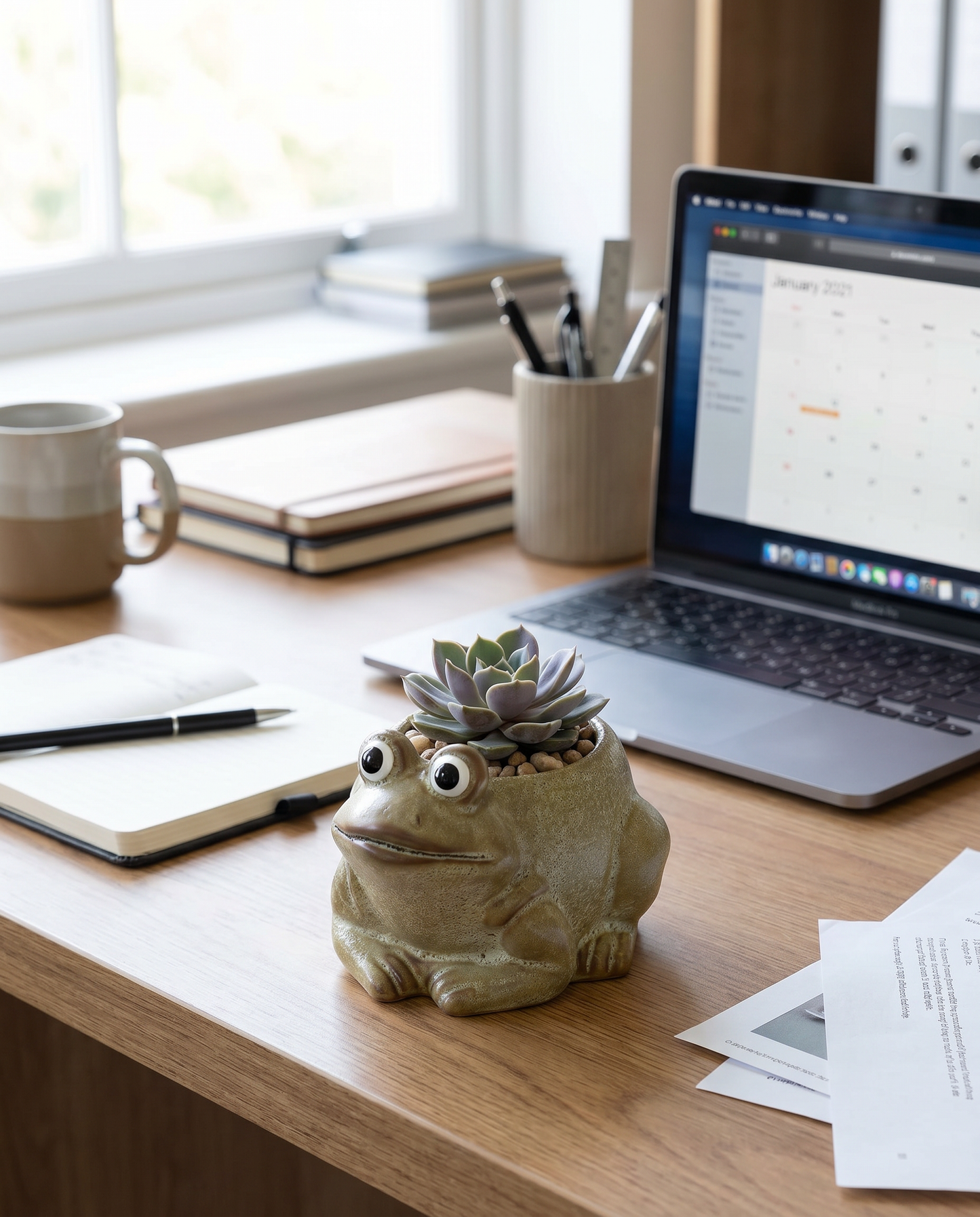 Ceramic Frog Mini Planter