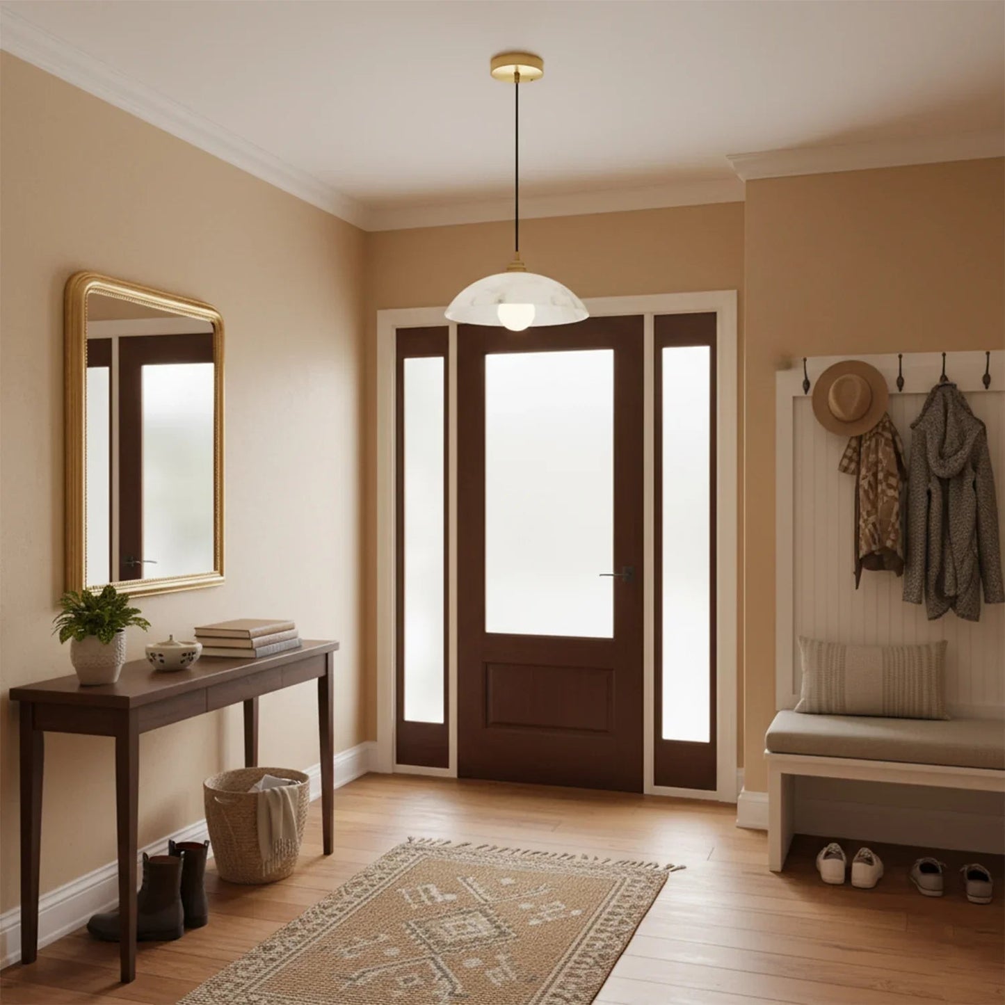 Timeless Alabaster Minimalist Pendant Light