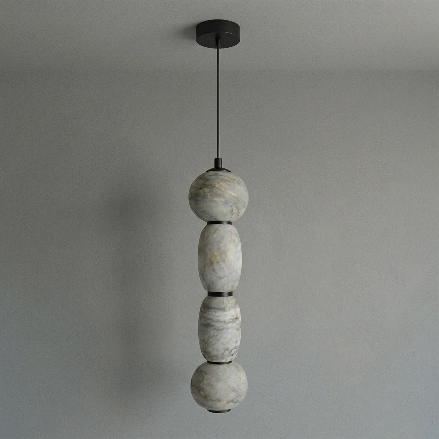 Alabaster Pendulous Pearl Pendant Light