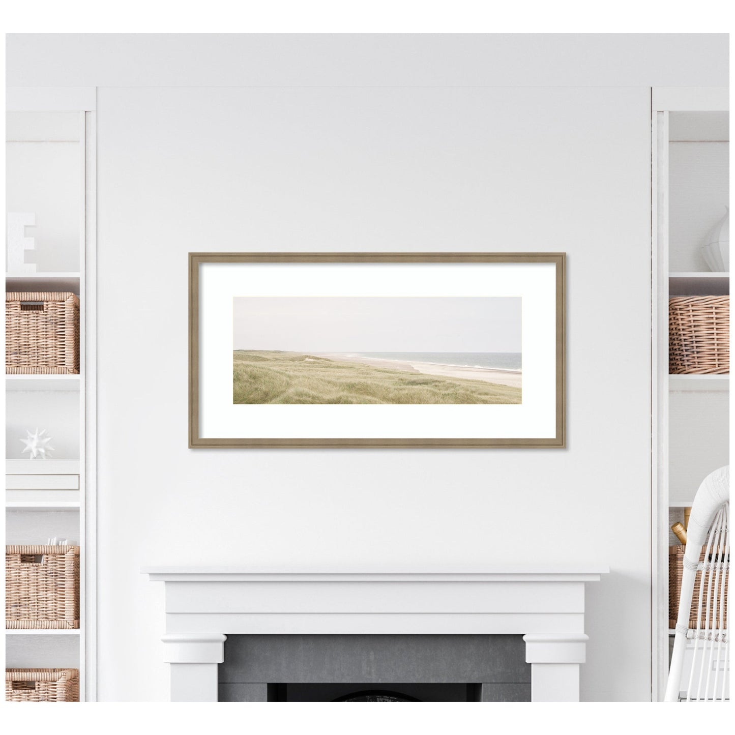 Peaceful and Serene Coastal Landscape by The Creative Bunch Studio Framed Wall Art Print