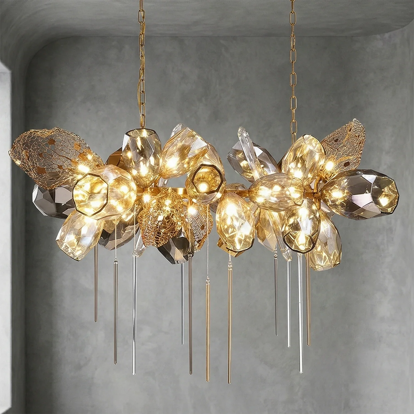 Britannica Luxury Stained Glass Chandelier