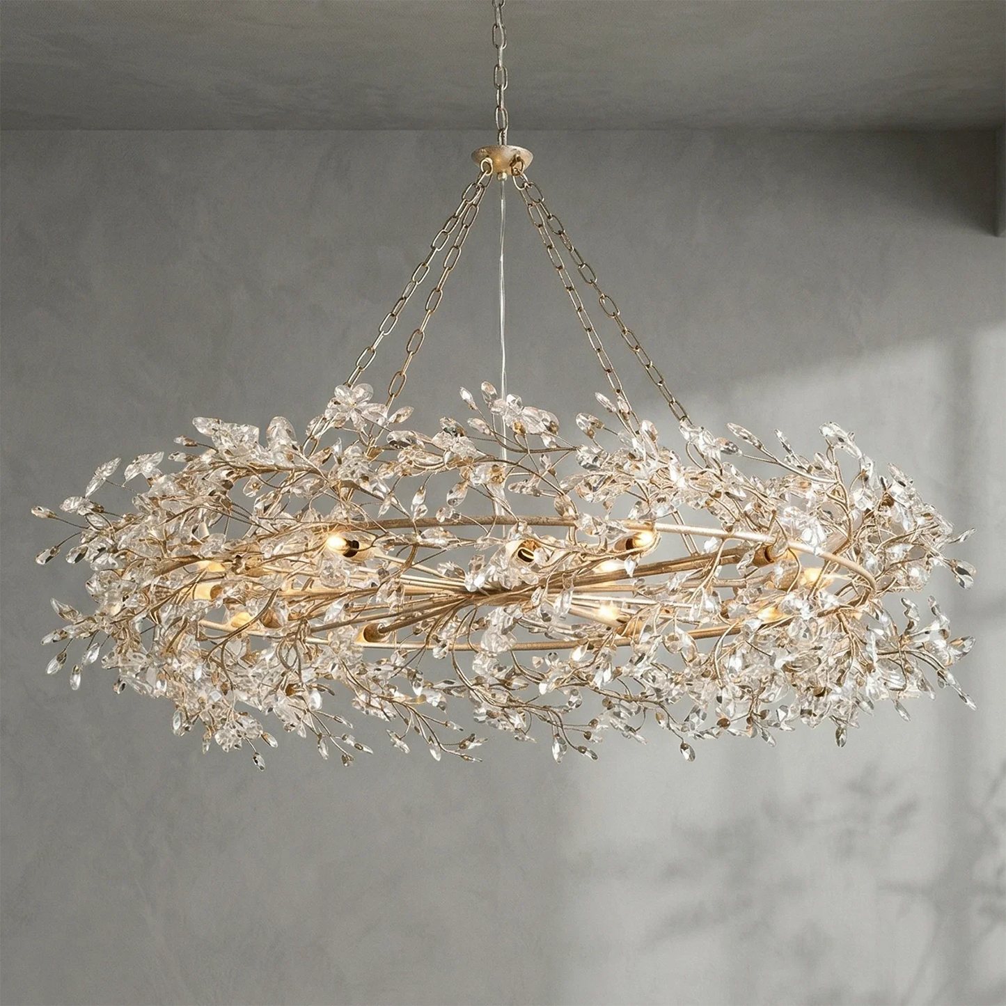 Celestial Bloom Crown Chandelier