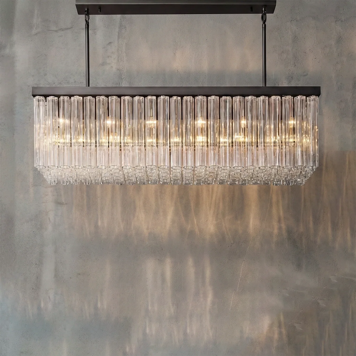 Murano Star Glass Brass Pendant Light