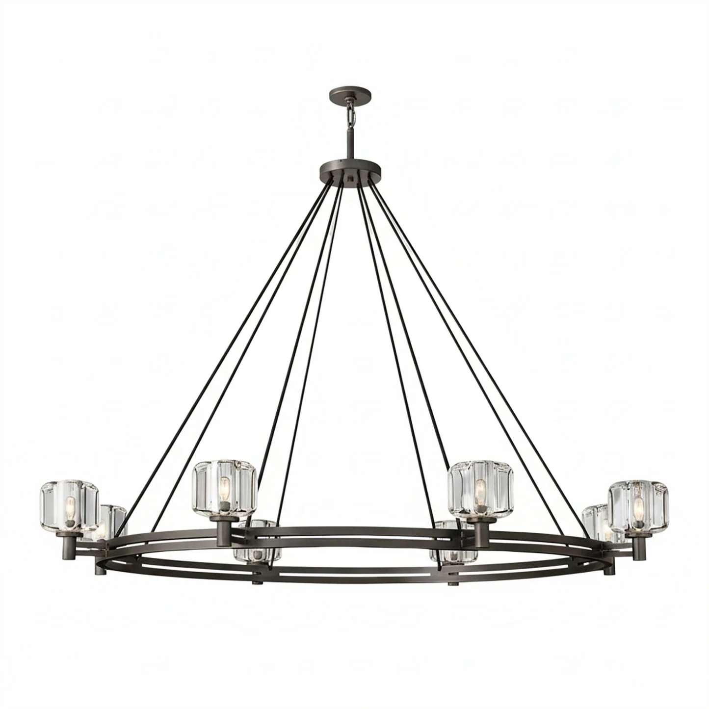 Demare Halo Crystal Ring Chandelier