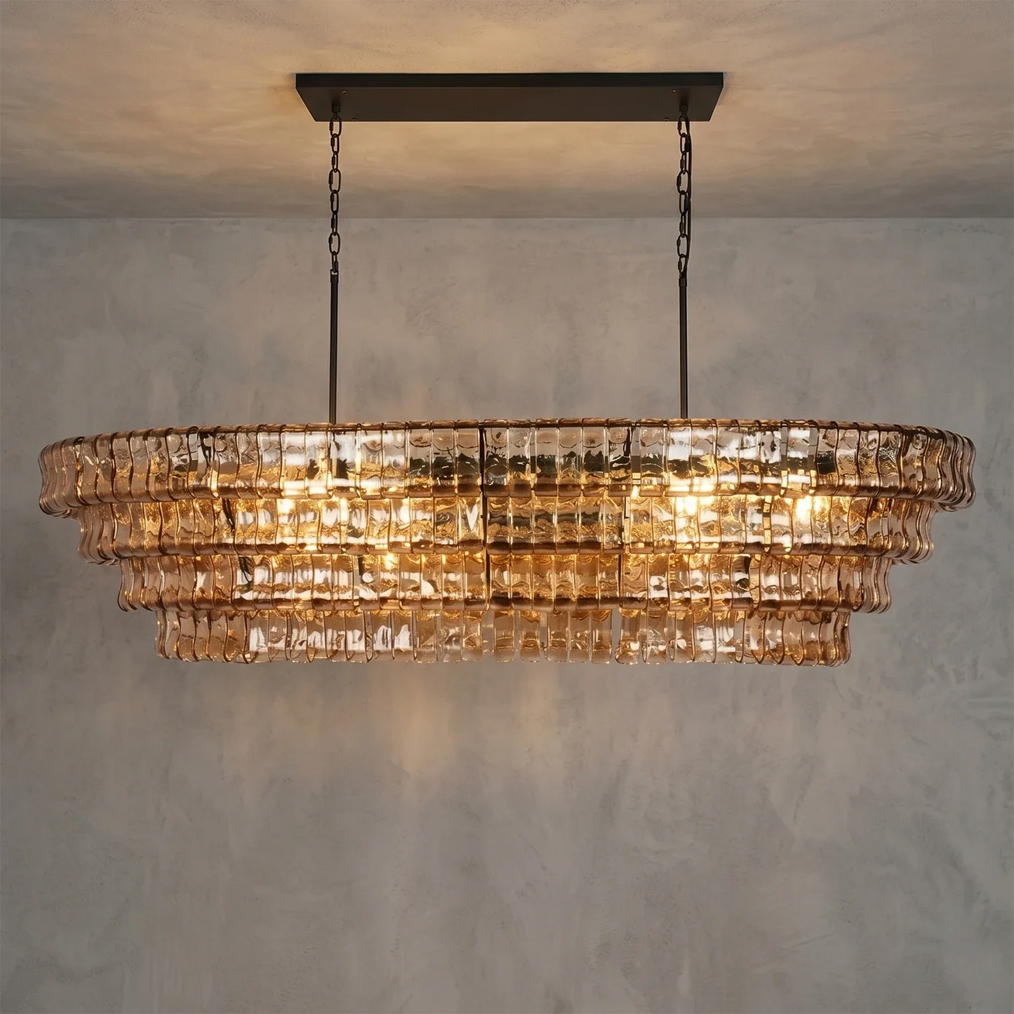 Glacii Ring Glass Chandelier