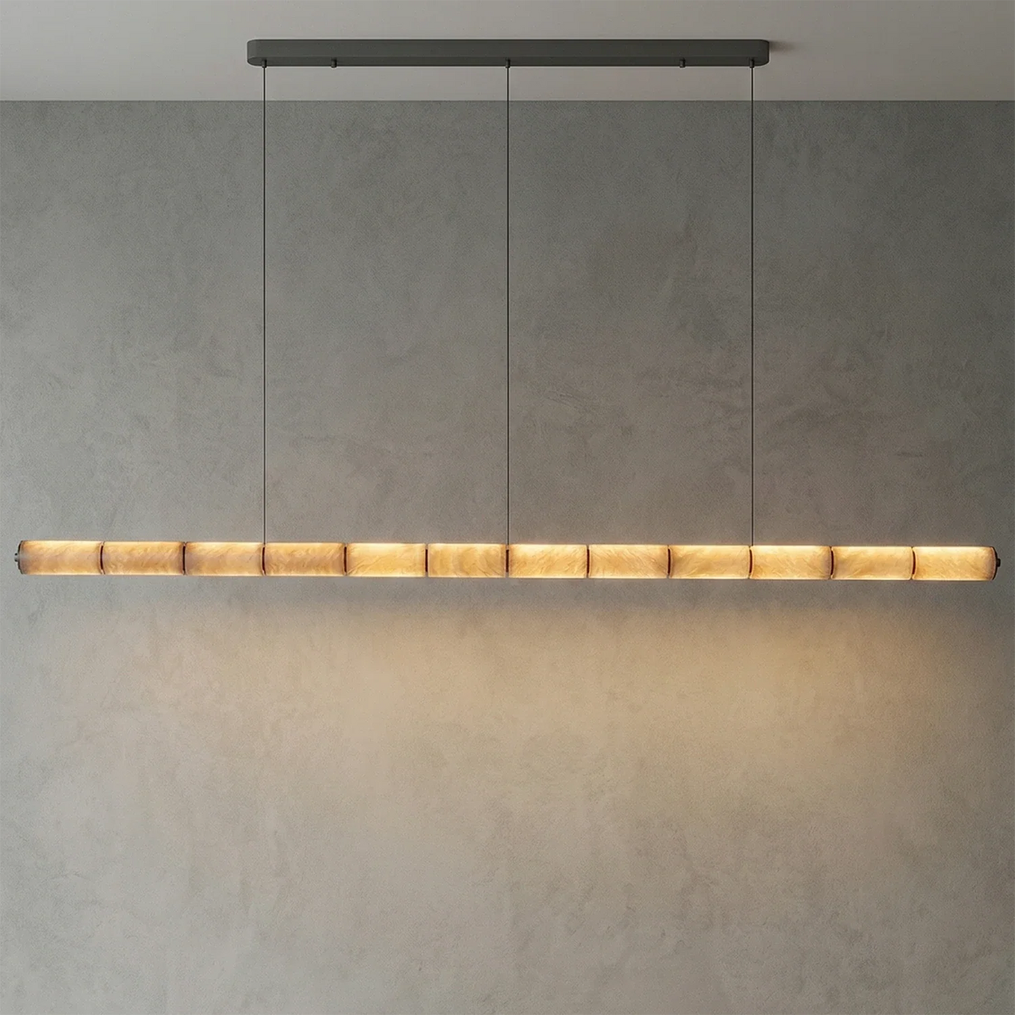Linear Alabaster LED Chandelier