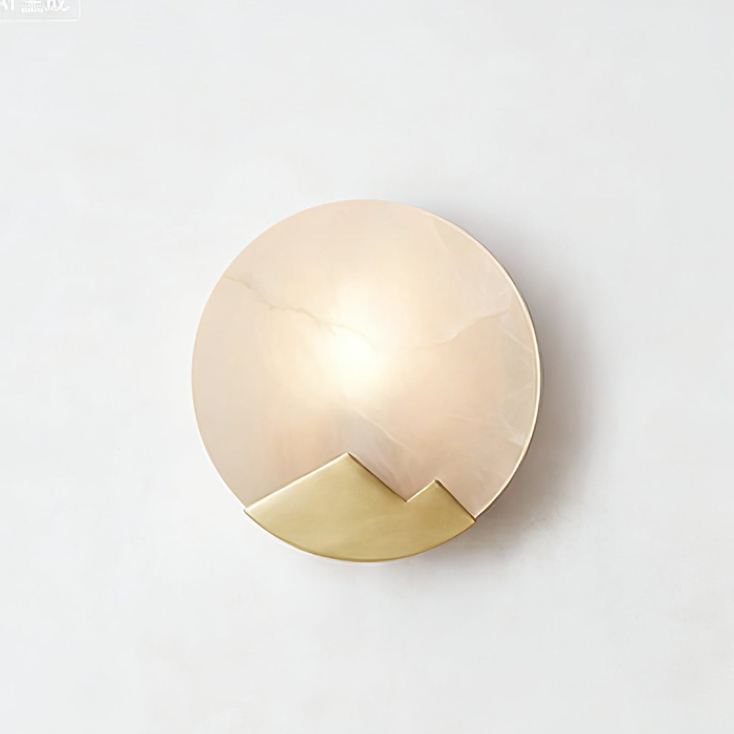 Luxury Copper Moon Alabaster Sconce