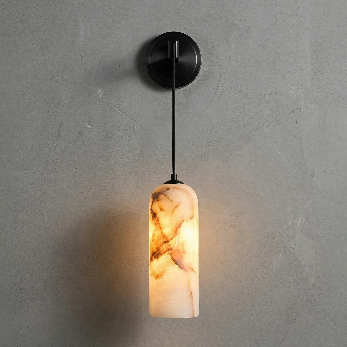 Modern Petra Alabaster Wall Sconce