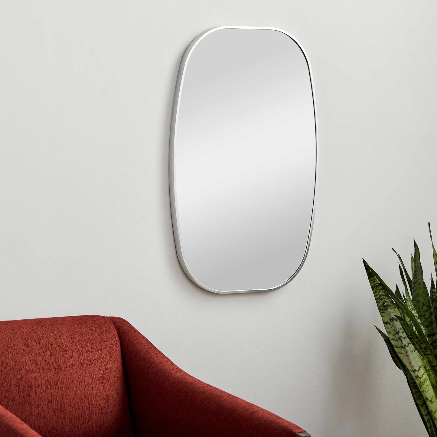 Kopparberg Metallic Silver Gold Frame Round Mirror