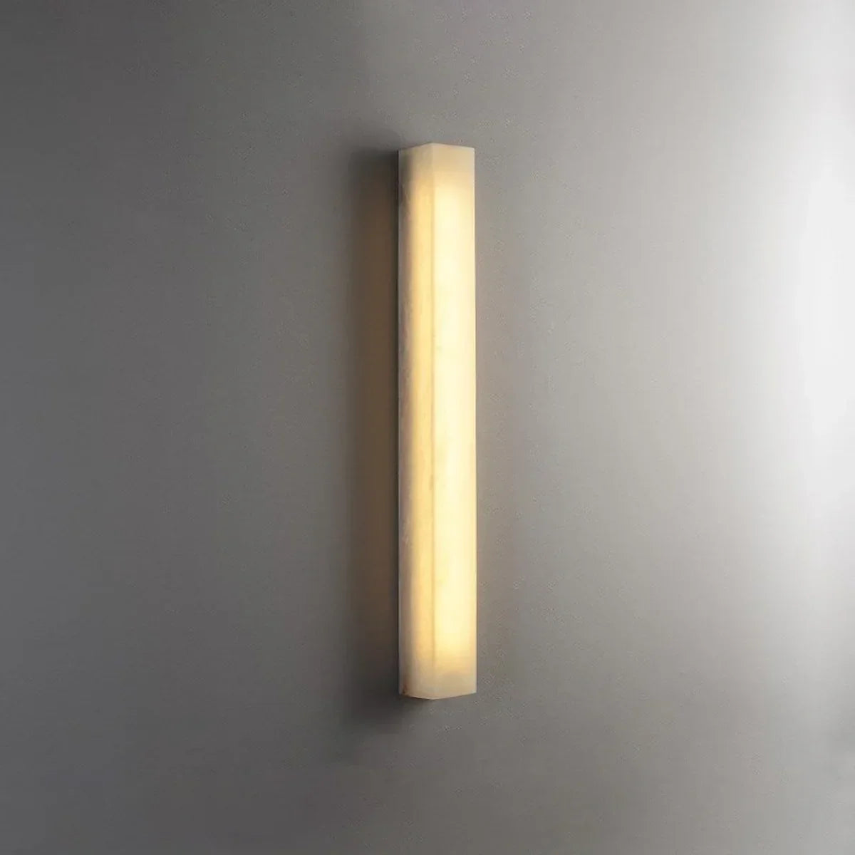 Rectangular Tubular Alabaster Wall Lamp