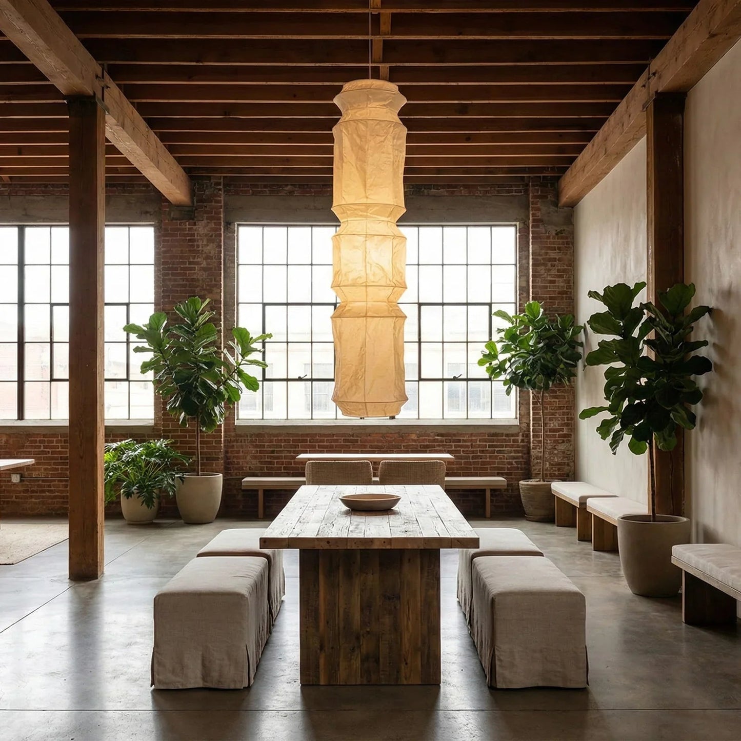Akari Segmented Long Column L6 Pendant Light