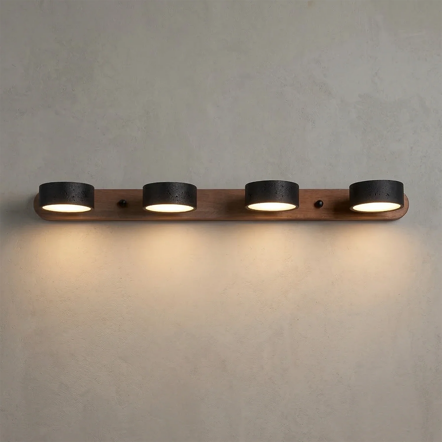 Travertine Duo Wood Wall Light