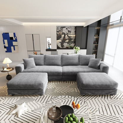 Modern Comfy Upholstered Sofa Cloud Couch & Deep Seat Couches