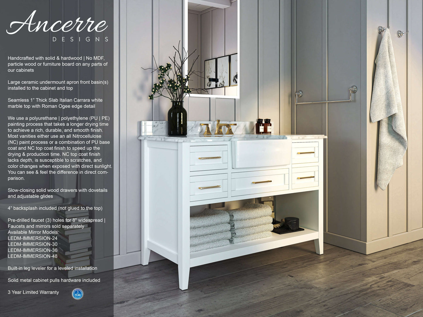 Hayley 48" Bath Vanity Set