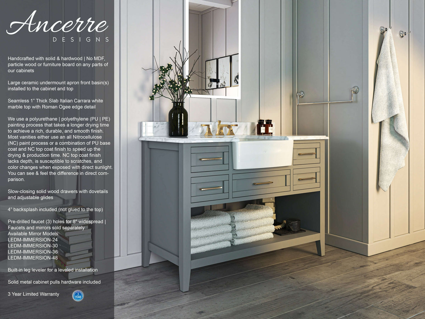 Hayley 48" Bath Vanity Set