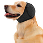 Dog Head Wrap - Quiet Ears For Anxiety, Waterproof Dog Calming Hood, No Shake Ear Cover Snoods For Thunder, Lightning, Fireworks, Vet Visits, Polyester And SBR Diving Fabric