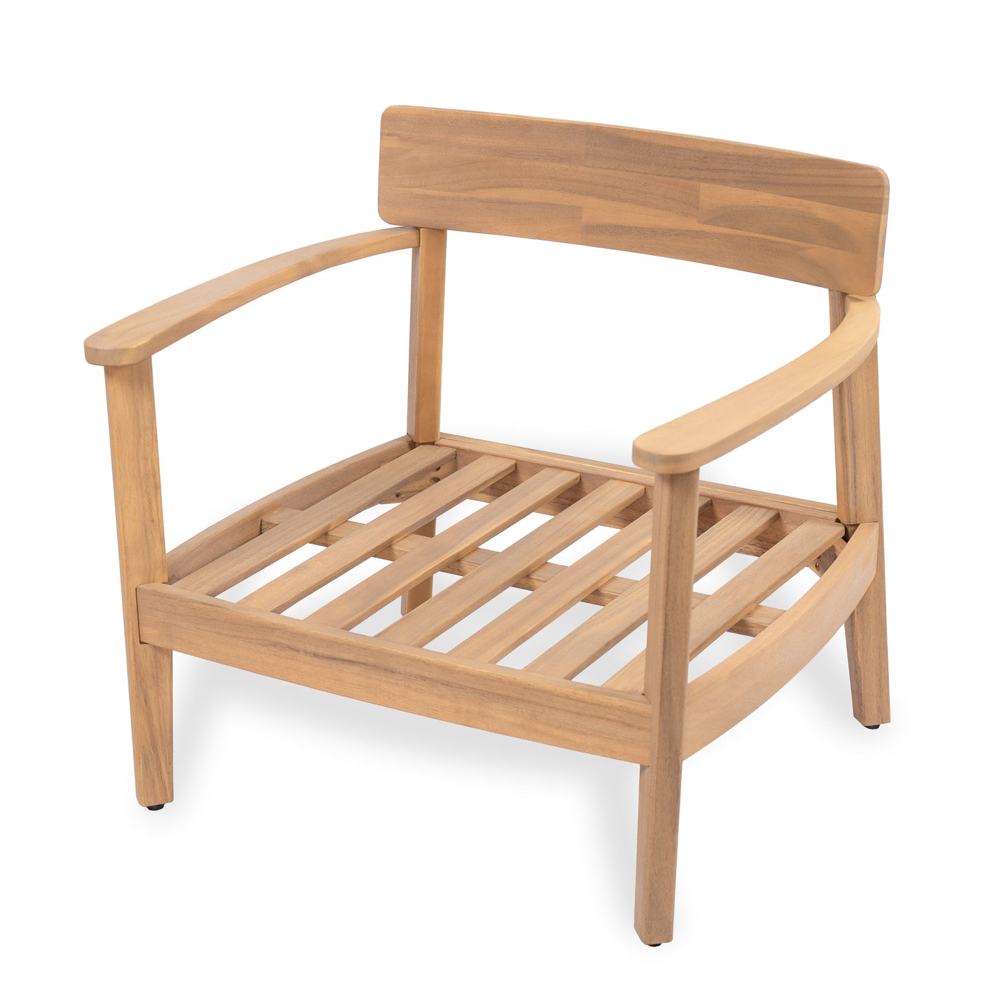 Mallorca Acacia Wood Club Chair With Seat Cushion