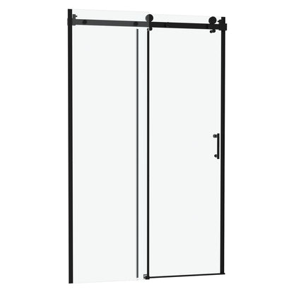 48"W x 76"H Single-Slide Shower Door - 8mm Tempered Glass