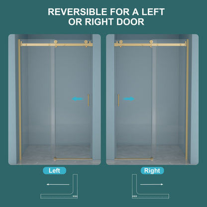 48"W x 76"H Single-Slide Shower Door