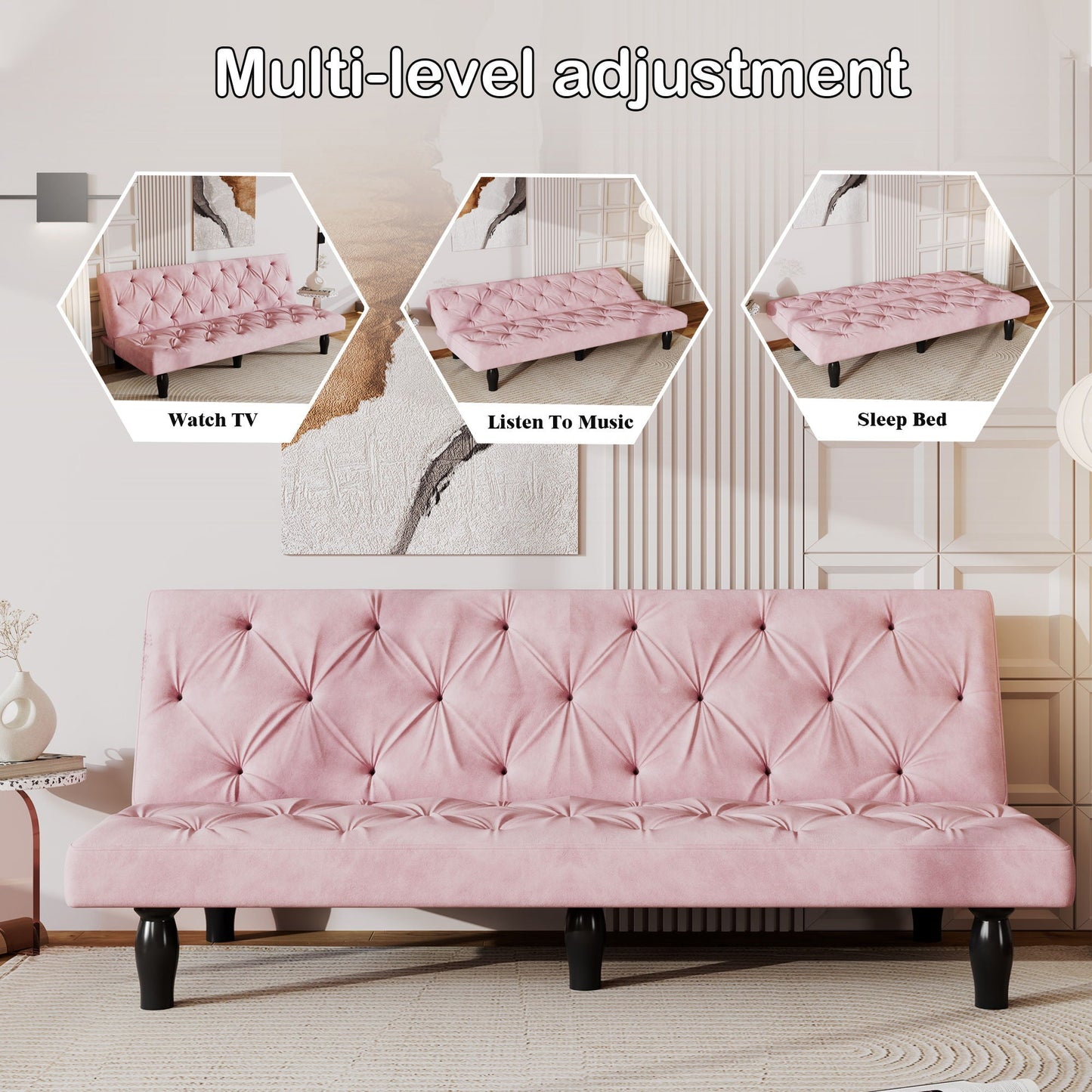 Sofa Bed With Adjustable Backrest