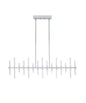 Alsy 43"W Modern Chic LED Chrome Finish Island Pendant Dining Light Fixture