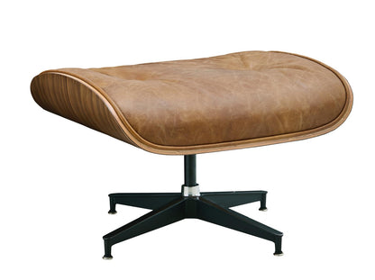 Luxury Lounge / Office Chair with Ottoman – Top Grain Leather