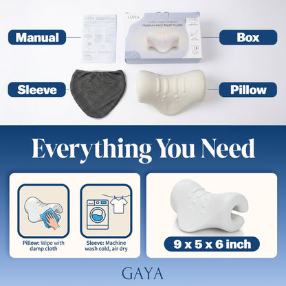 GAYA Cervical Traction Neck Stretcher with Removable Sleeve