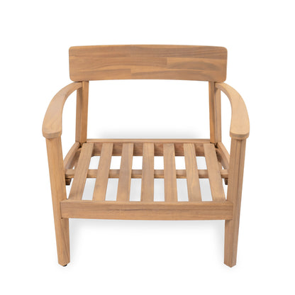 Mallorca Acacia Wood Club Chair With Seat Cushion