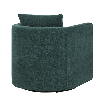 Sutton Peacock Swivel Barrel Chair