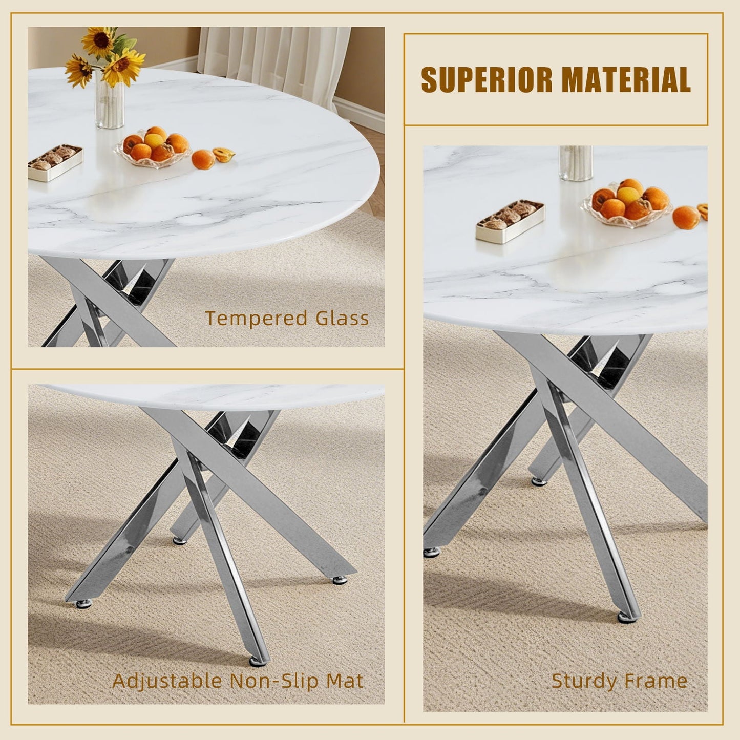 Modern Round Table For Dining Room
