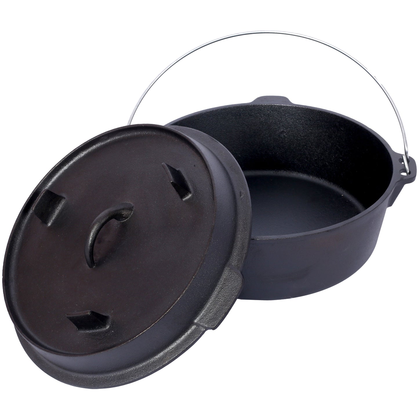 Pre-Seasoned Cast Iron Dutch Oven with Skillet Lid, 6 Quart