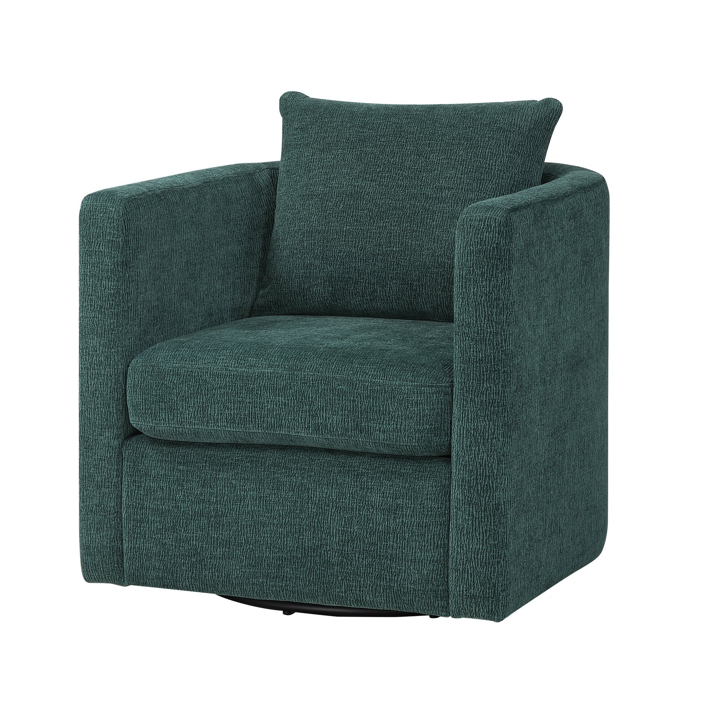 Sutton Peacock Swivel Barrel Chair