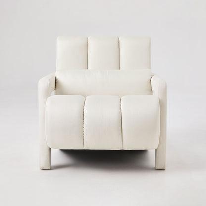 Modern Upholstered Accent Chair, Comfortable Fabric With A Pillow For Living Room