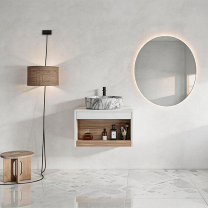 Floating Bathroom Vanity With Vessel Sink