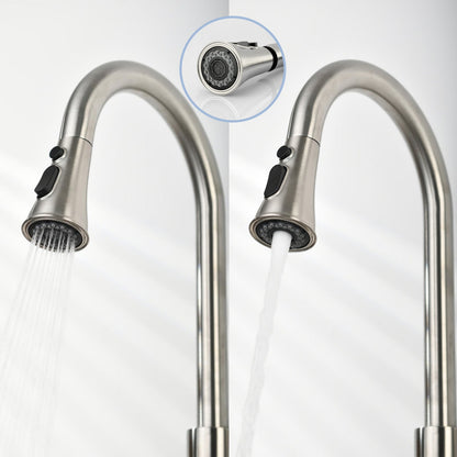 Brushed Nickel Pull-Down Kitchen Faucet