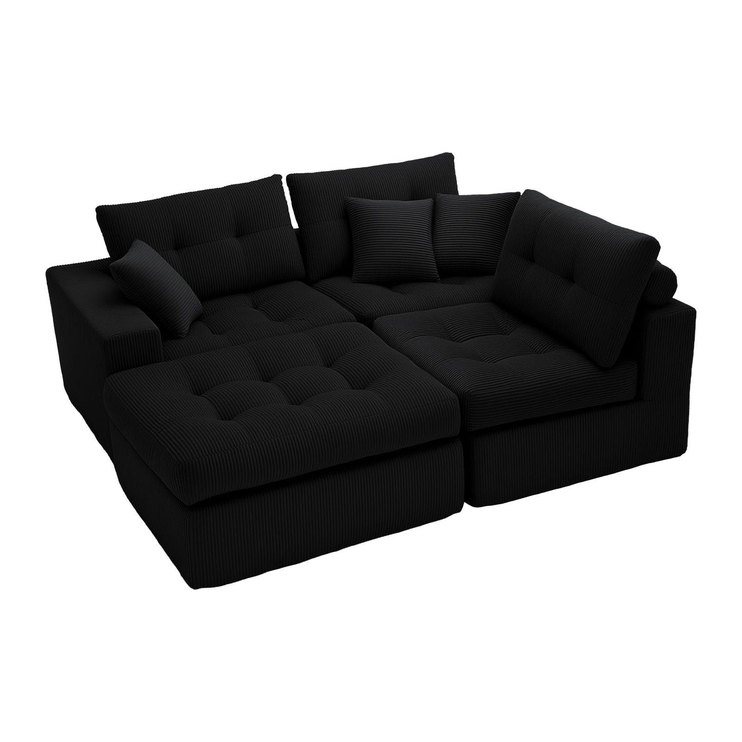 Corner Chaise L-Shaped Sectional Sofa Bed