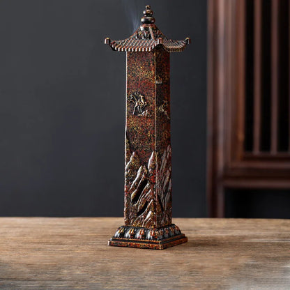 Vertical Deer Incense Burner – Antique‑Style Sandalwood Holder