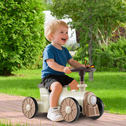 Ride on Toy with Steering Wheel and Train Whistle Sound Button