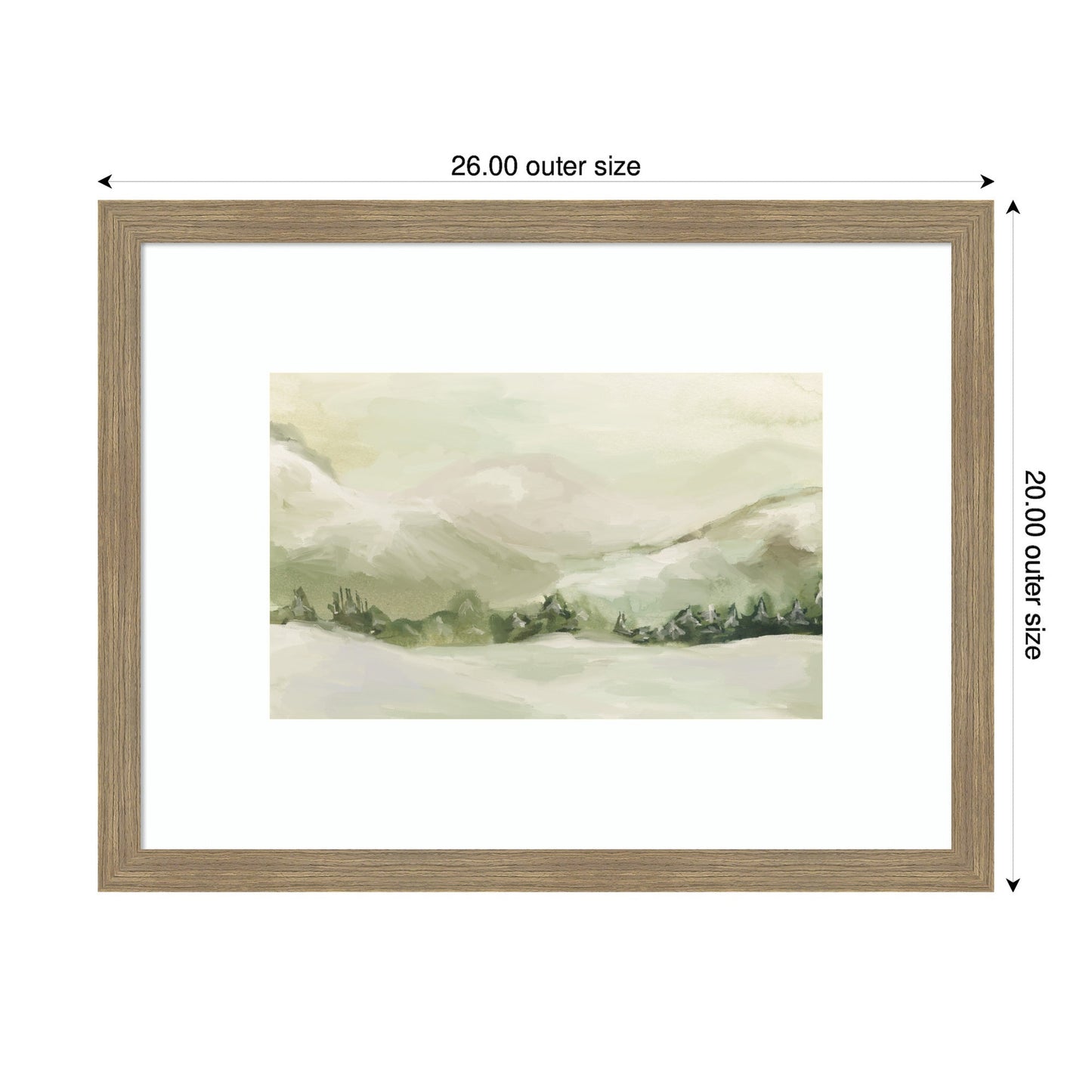 AQ Winter Landscape No. 3 by Annie Quigley Framed Wall Art Print
