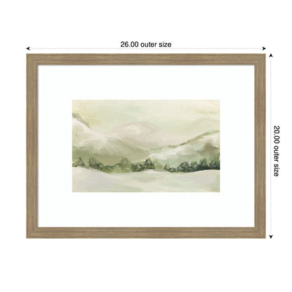 AQ Winter Landscape No. 3 by Annie Quigley Framed Wall Art Print