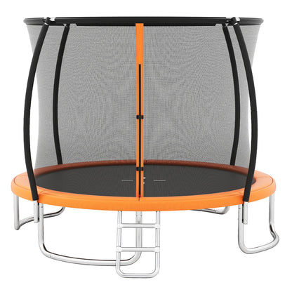 10FT Outdoor Trampoline Heavy-Duty Recreational Trampoline with Safety Enclosure Net
